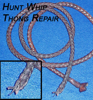 Hunt Whip Thong Repair