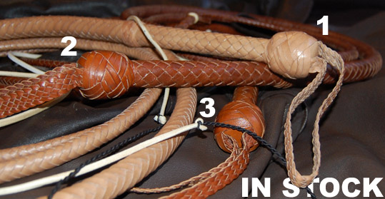 3 Indiana Jones Style Whips In Stock